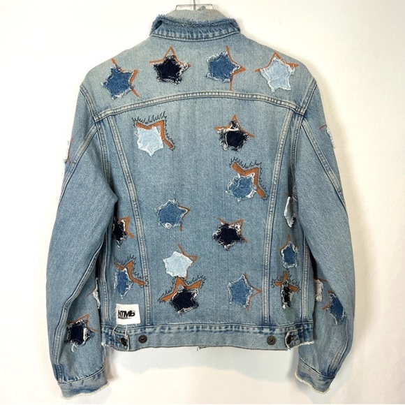 Faith connection stars denim jacket L - Picture 10 of 13